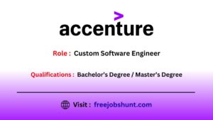 Accenture Recruitment 2026 for Custom Software Engineer in Bangalore ...