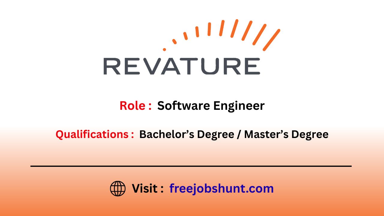 Revature Off Campus Drive 2026 hiring Software Engineers across India for freshers and entry-level candidates