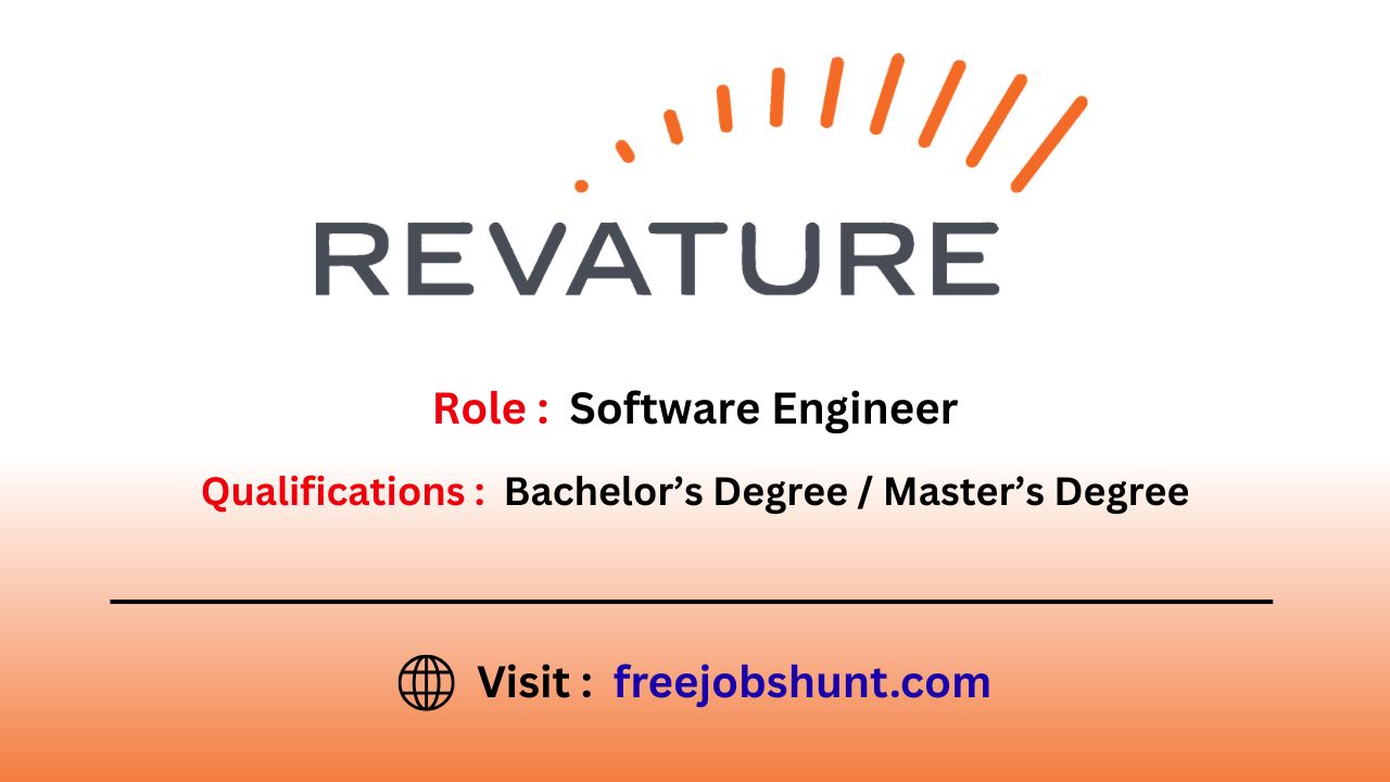 Revature Off Campus Drive 2026 hiring Software Engineers across India for freshers and graduates