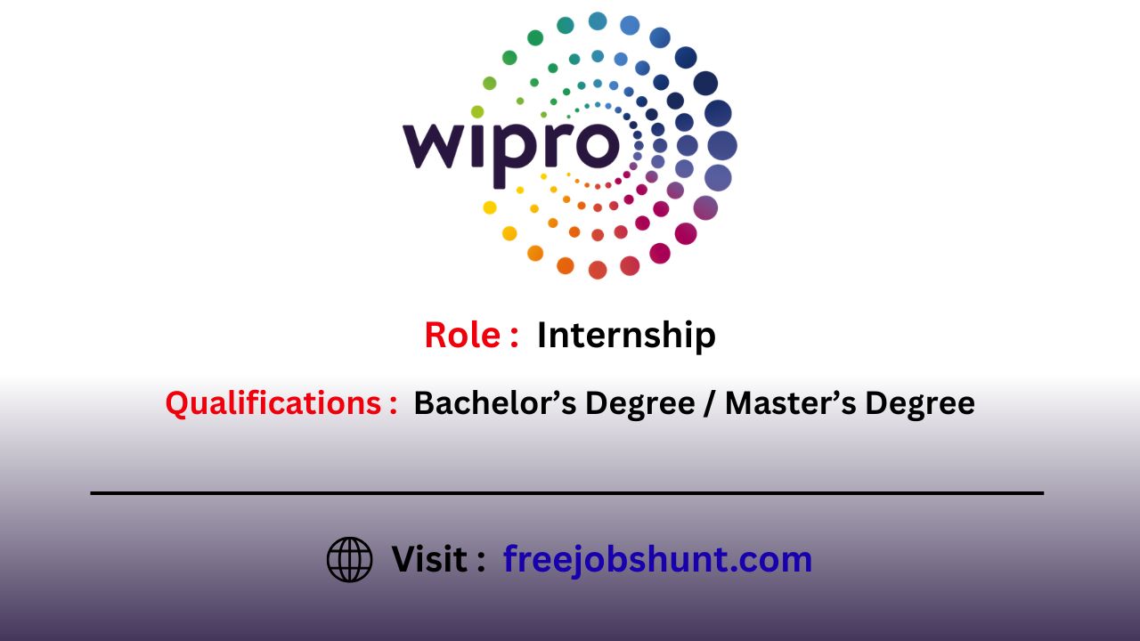 Wipro Off Campus Drive 2026 Internship Hiring
