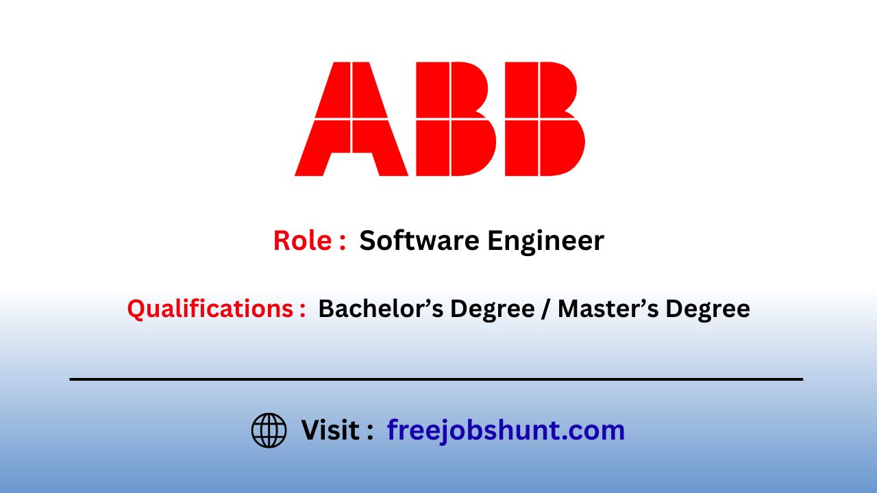 ABB Off Campus Drive 2026 Software Engineer Recruitment in Bangalore for Freshers